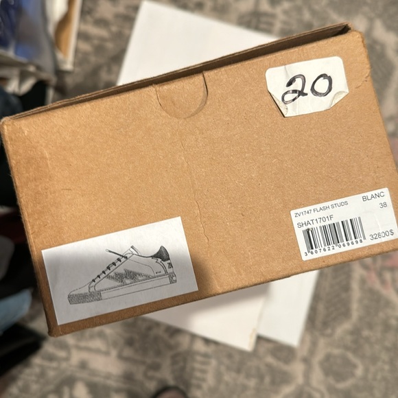 EUC Zadig and Voltaire Flash Lightning Flat Studs Platform Sneakers. Authentic. - Picture 12 of 12